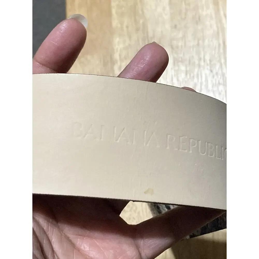 Banana Republic Snake Print‎ Fashion Belt XS Faux Leather Gold Buckle Wide